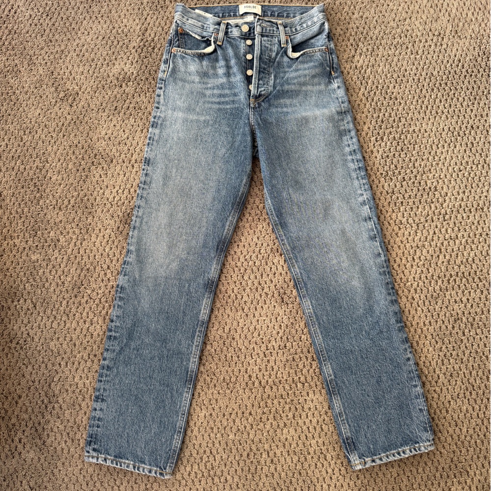 Agolde Blue Women's Jeans 90s 100% cotton